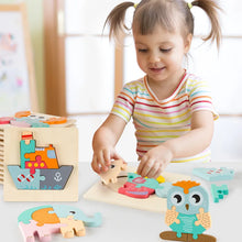 Puzzle en bois 3D pour les bébés