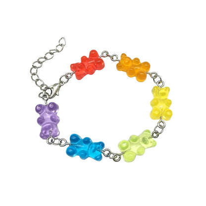 Bracelet en bonbon arc-en-ciel pour fille