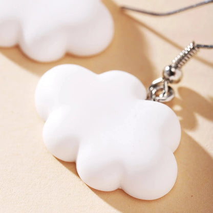 Boucles d’oreilles pendantes en forme de nuages