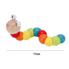 Puzzle chenille 3D en bois