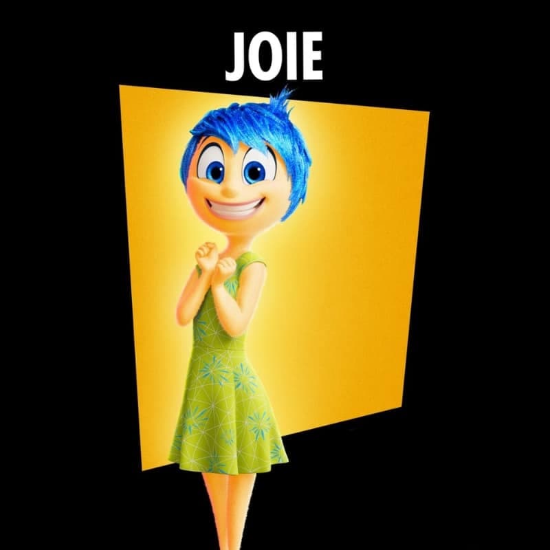 Peluche du personnage Joie du film Vice Versa 2