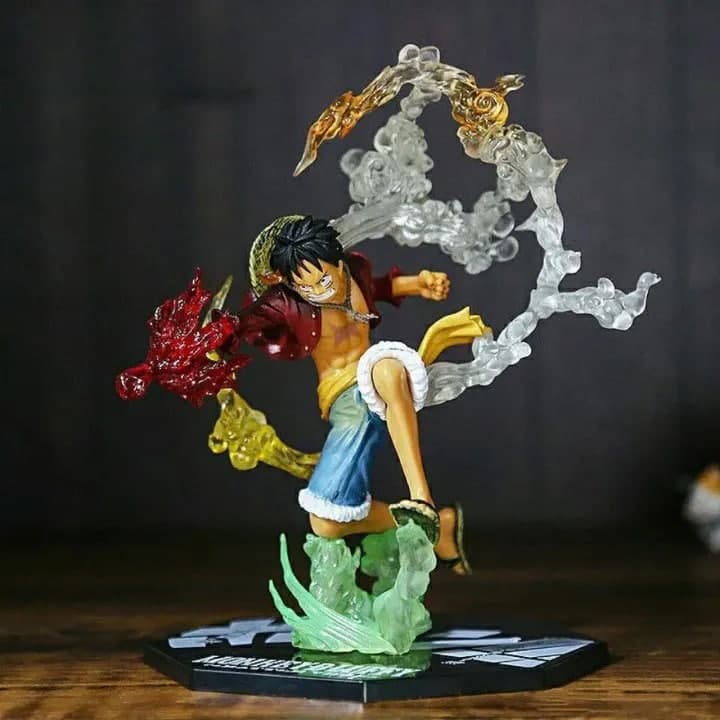 Figurine One Piece Monkey D. Luffy en attaque