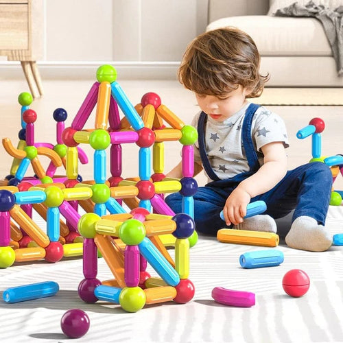 Jeu de Construction Magnétique pour Enfants