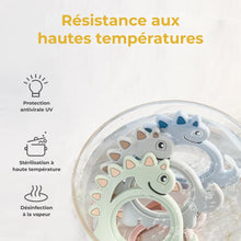 Anneau de dentition Montessori en bois pour bébé