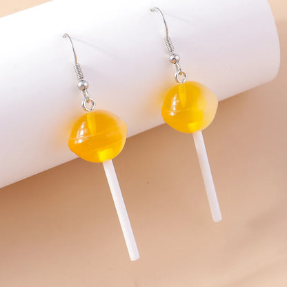 Boucles d’oreilles pendantes à motif sucette