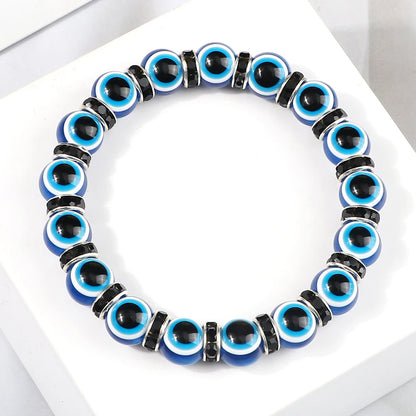 Bracelet perle en verre élastique pour enfant