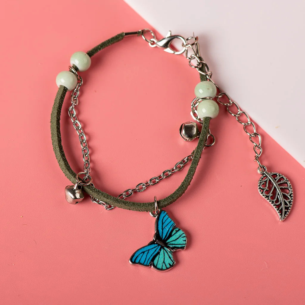 Bracelet avec pendentif papillon