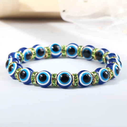 Bracelet perle en verre élastique pour enfant
