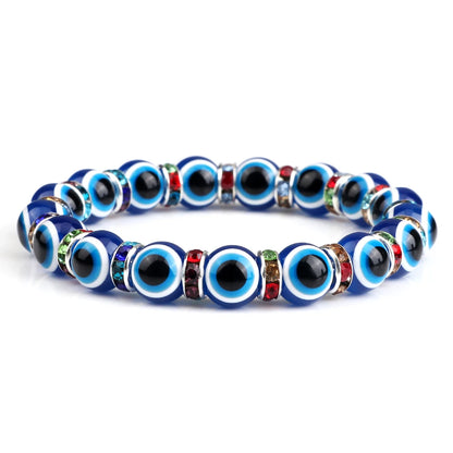 Bracelet perle en verre élastique pour enfant