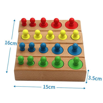 Jouet éducatif en bois coloré