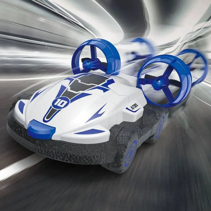 Voiture amphibie télécommandée pour enfants Bleu