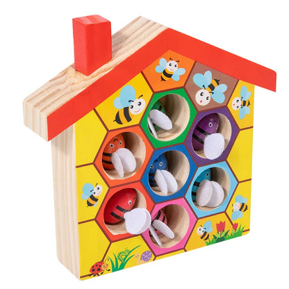 Jeu de ruche en bois pour enfant
