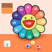 Jeu Montessori enfants dès 3 ans lancer de balles sur cible pour la motricité