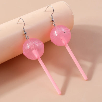 Boucles d’oreilles pendantes à motif sucette