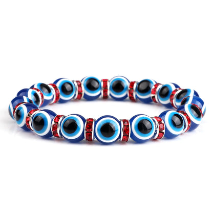 Bracelet perle en verre élastique pour enfant