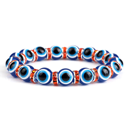 Bracelet perle en verre élastique pour enfant