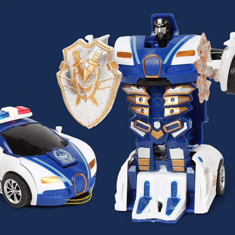 Jouet Transformers voiture de police pour enfant