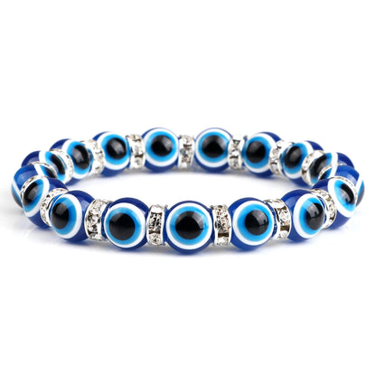 Bracelet perle en verre élastique pour enfant