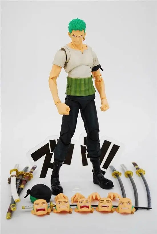 Figurine articulée One Piece Zoro ceinture verte
