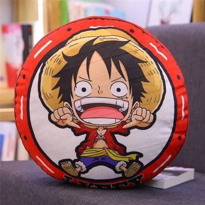 Coussin rond en peluche One piece