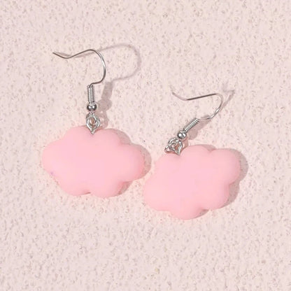Boucles d’oreilles pendantes en forme de nuages