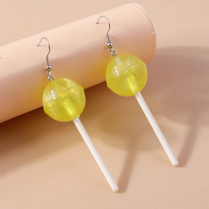 Boucles d’oreilles pendantes à motif sucette
