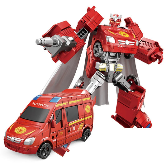 Jouet Transformers voiture de pompier et robot pour enfant