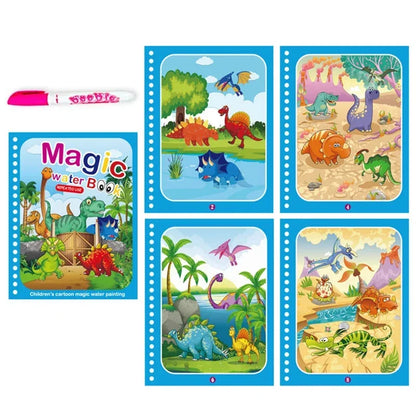 Livre Montessori de coloriage magique avec stylo à eau pour apprendre les couleurs