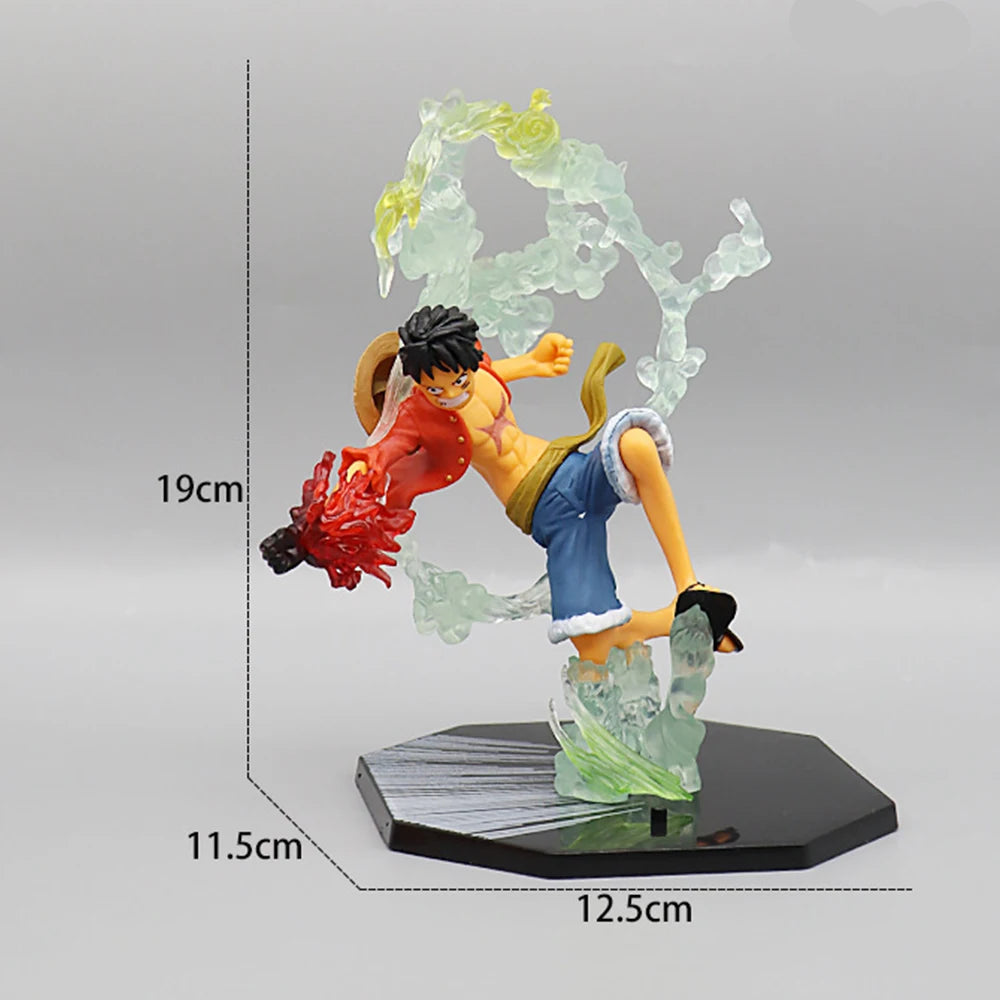 Figurine One Piece Monkey D. Luffy en attaque