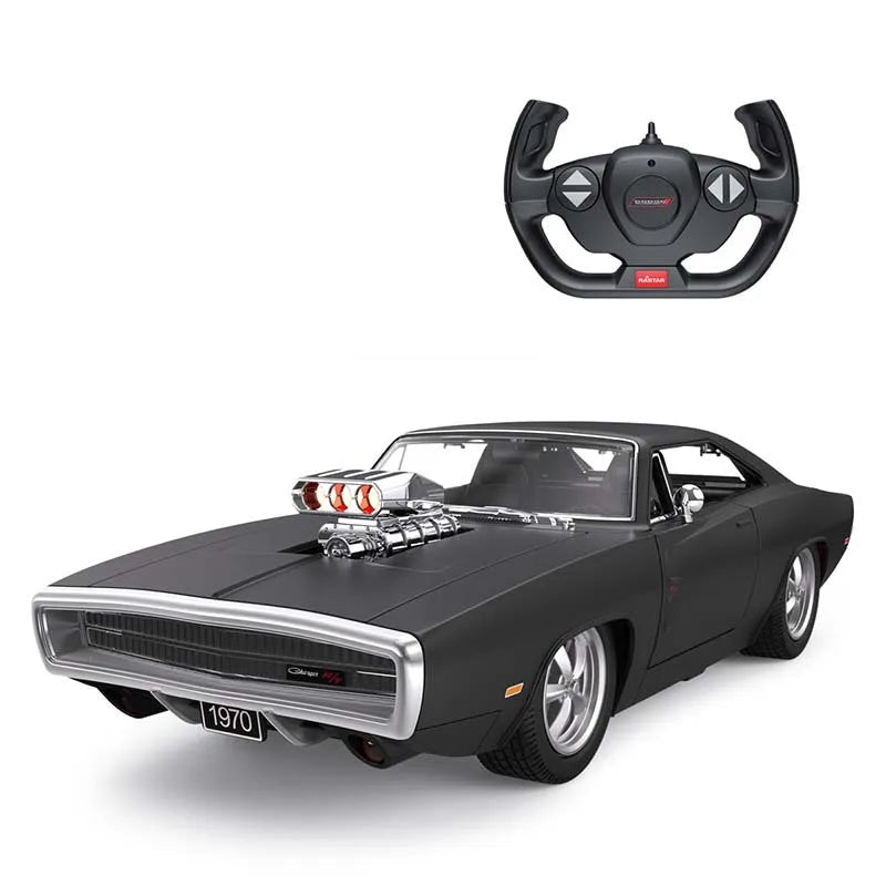 Voiture télécommandée rechargeable R/T RC noir