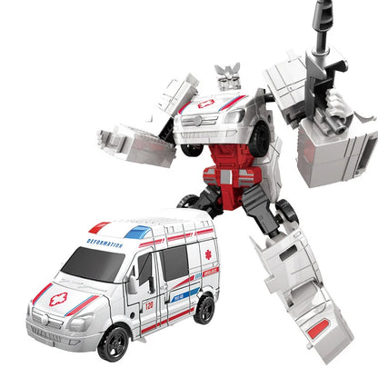 Jouet Transformers voiture de pompier et robot pour enfant
