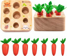 Puzzle en bois de récolte des carottes
