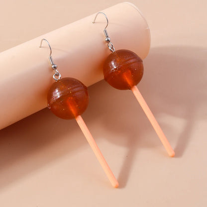 Boucles d’oreilles pendantes à motif sucette