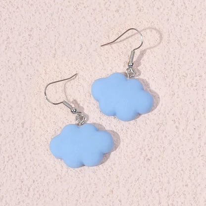 Boucles d’oreilles pendantes en forme de nuages