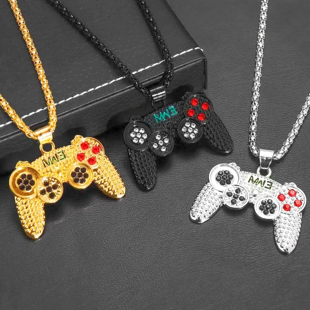Collier enfant avec pendentif manette de jeu