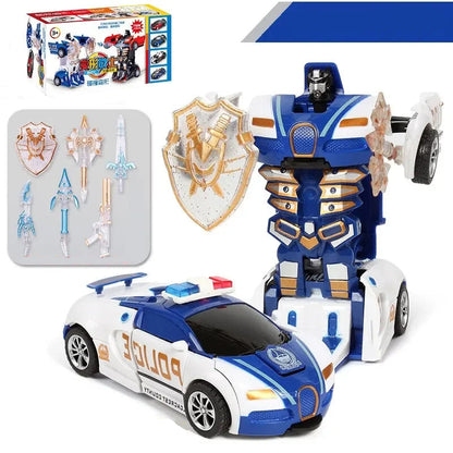 Jouet Transformers voiture de police pour enfant