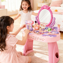 Coiffeuse avec miroir et lumières pour fille