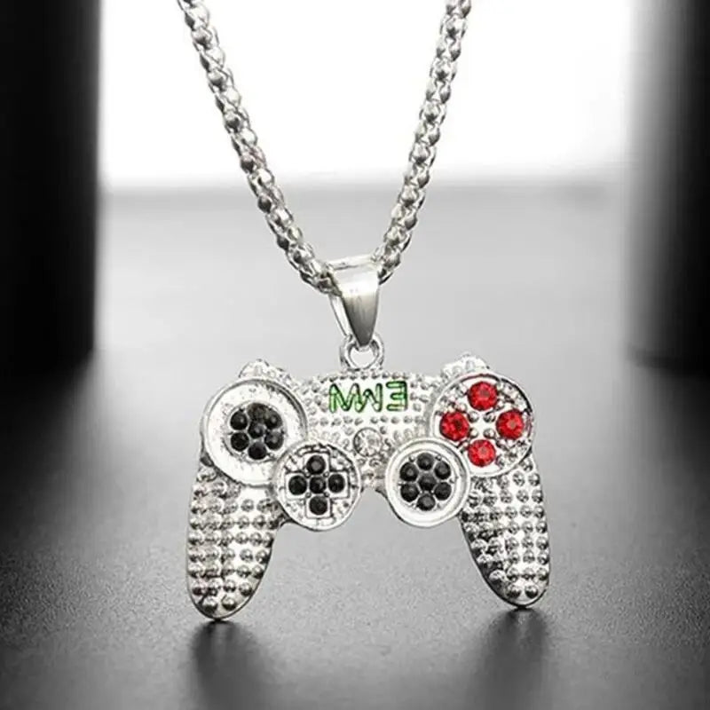 Collier enfant avec pendentif manette de jeu