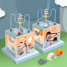 Cube d'activité Montessori en bois - Océan