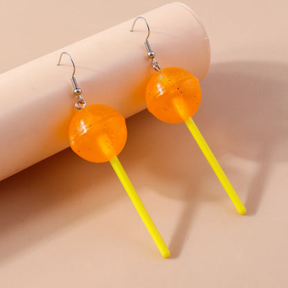 Boucles d’oreilles pendantes à motif sucette