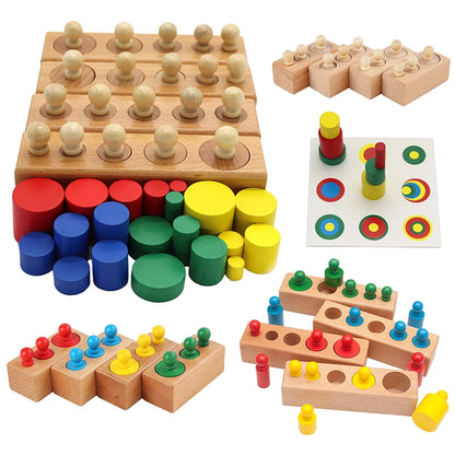 Jouet éducatif en bois coloré