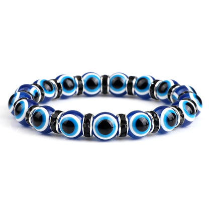 Bracelet perle en verre élastique pour enfant