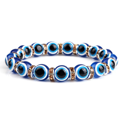 Bracelet perle en verre élastique pour enfant