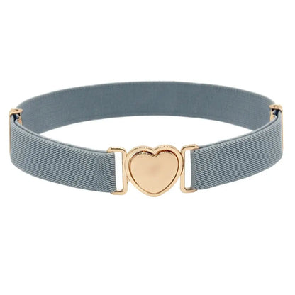 Ceinture élastique avec boucle en cœur enfant pour fille