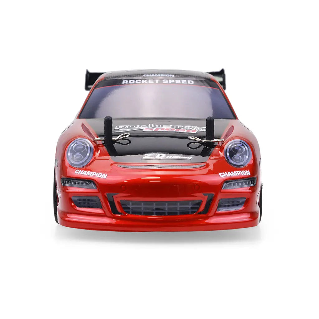 Voiture télécommandée rouge à haute vitesse