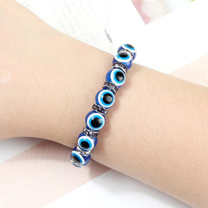 Bracelet perle en verre élastique pour enfant