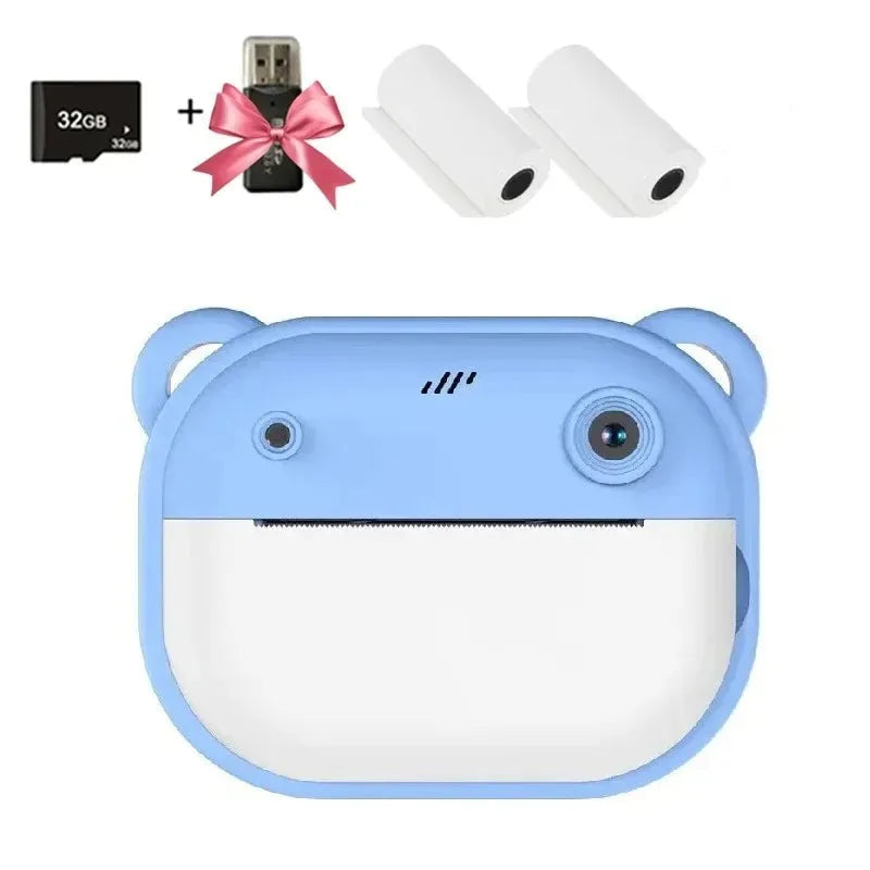 Appareil photo instantané enfant avec impression thermique et fonction vidéo dessin