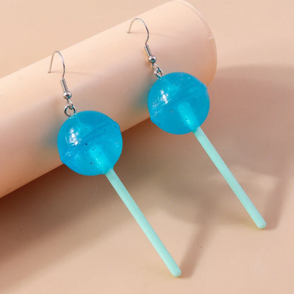 Boucles d’oreilles pendantes à motif sucette