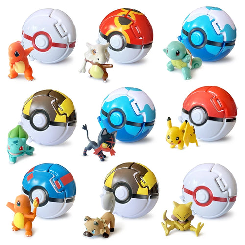 Figurines Pokémon Pokeball pour enfants