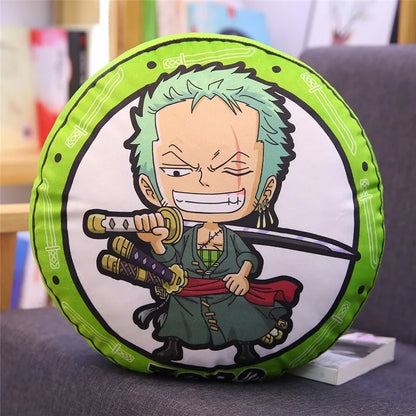 Coussin rond en peluche One piece